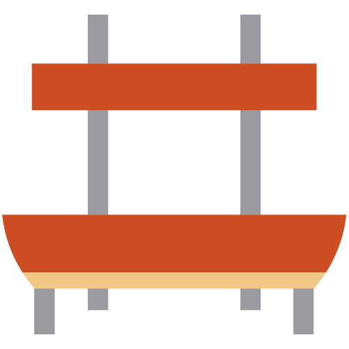 BANCOS EN MADERA Y ACERO