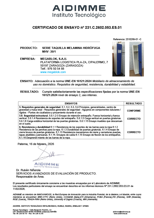 Series melamina y fenólica